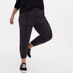 torrid | Ponte Dress Leopard Joggers - Black & Grey, Size 2